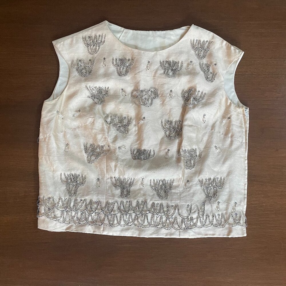Vintage Women's Beaded Top 1950's